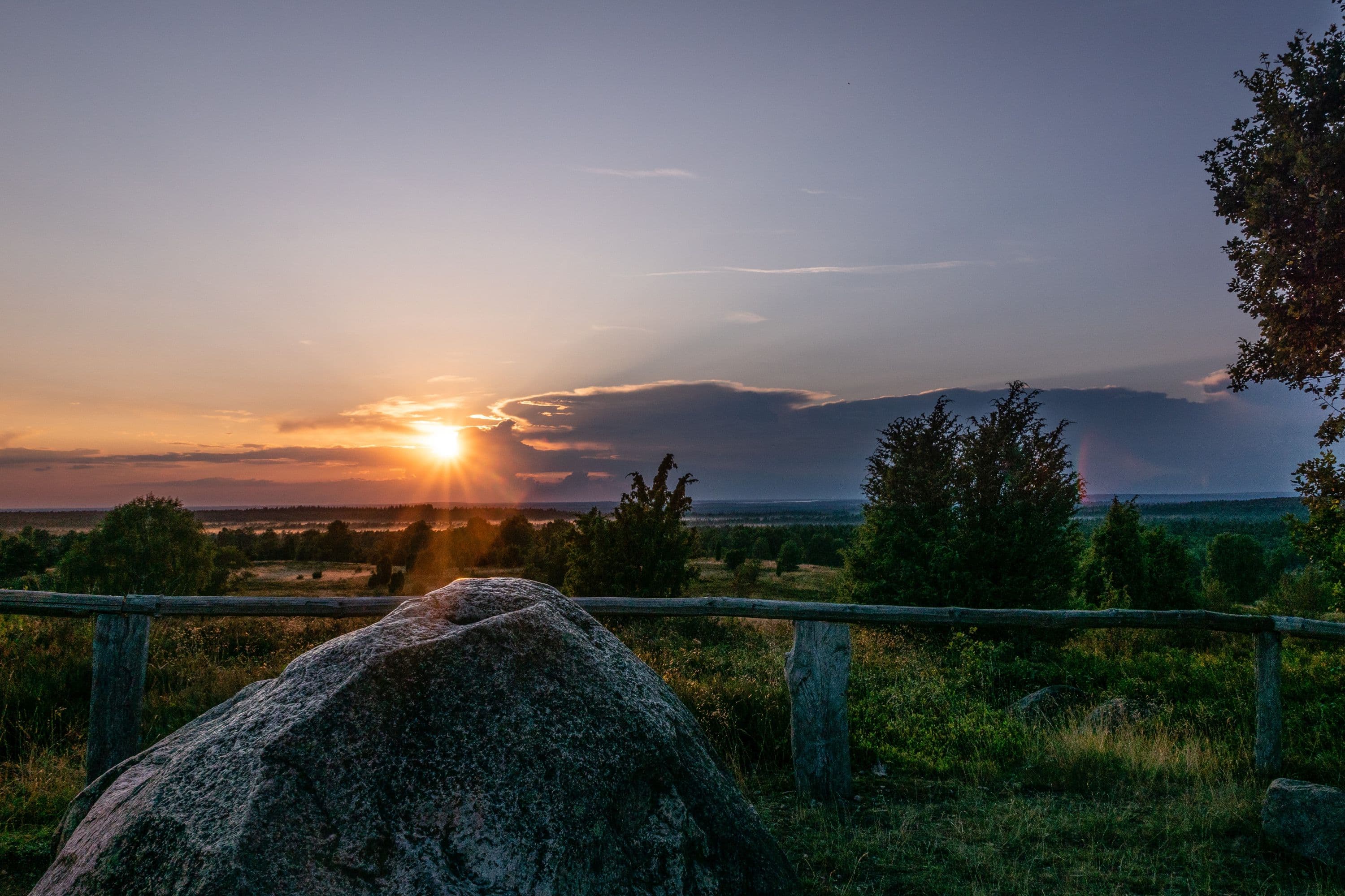 Bispingen Wilseder Berg Sonnenuntergang