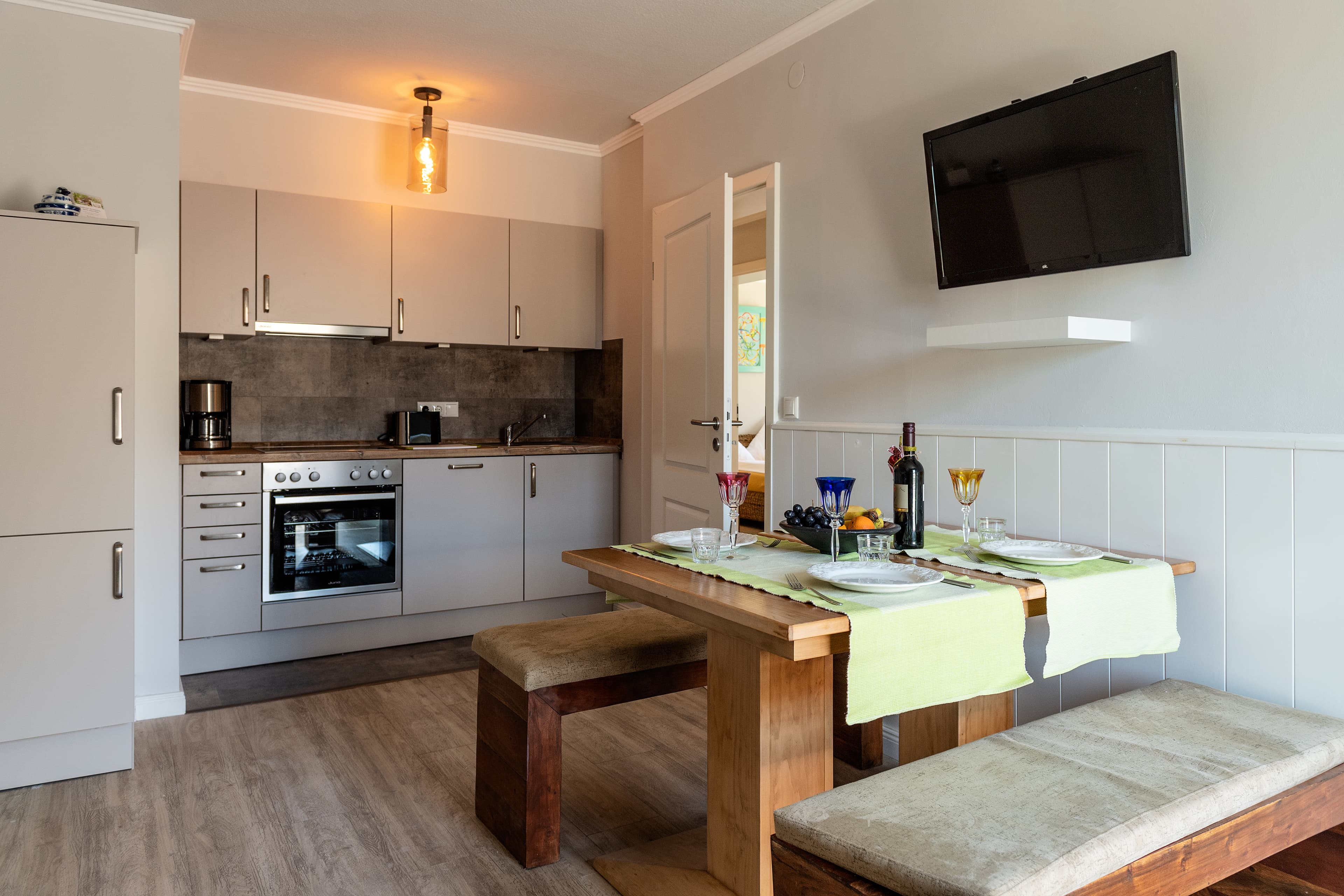 Küche in dem Landhaus Calluna in Undeloh