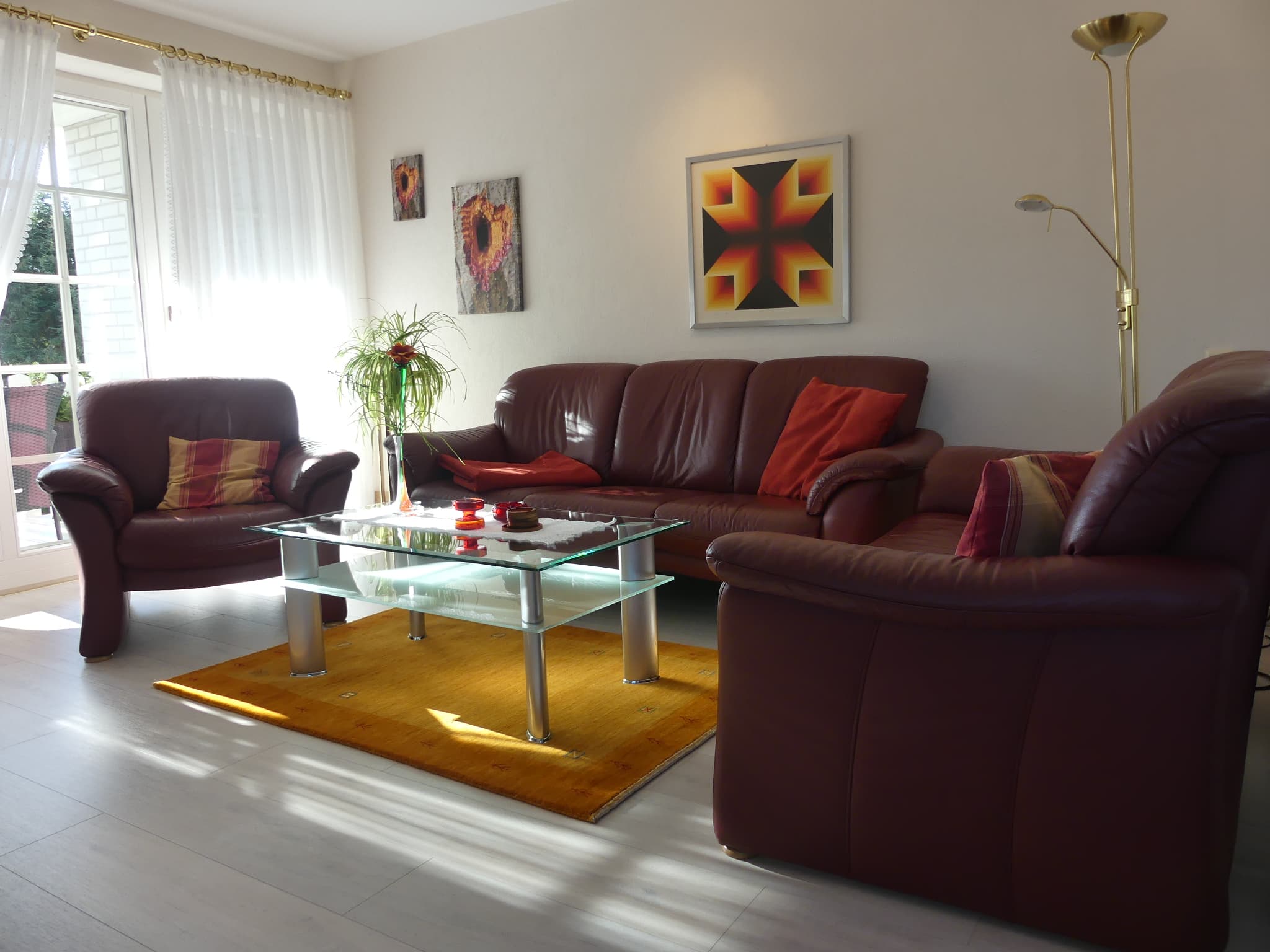 Wohnzimmer in der Ferienwohnung Landhaus Gartenstraße in Bispingen