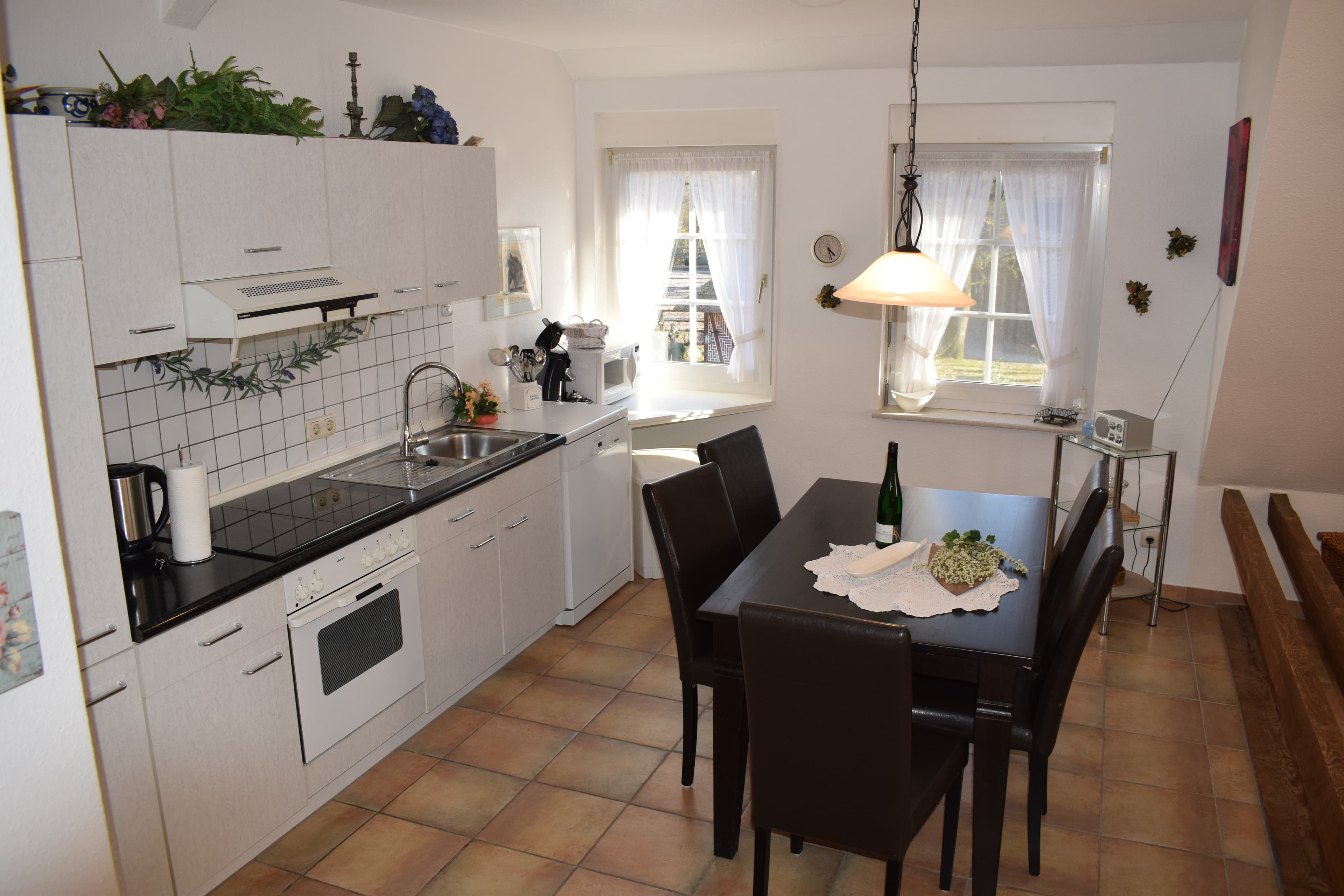 Küche in der Ferienwohnung Garbers-Hof in Undeloh