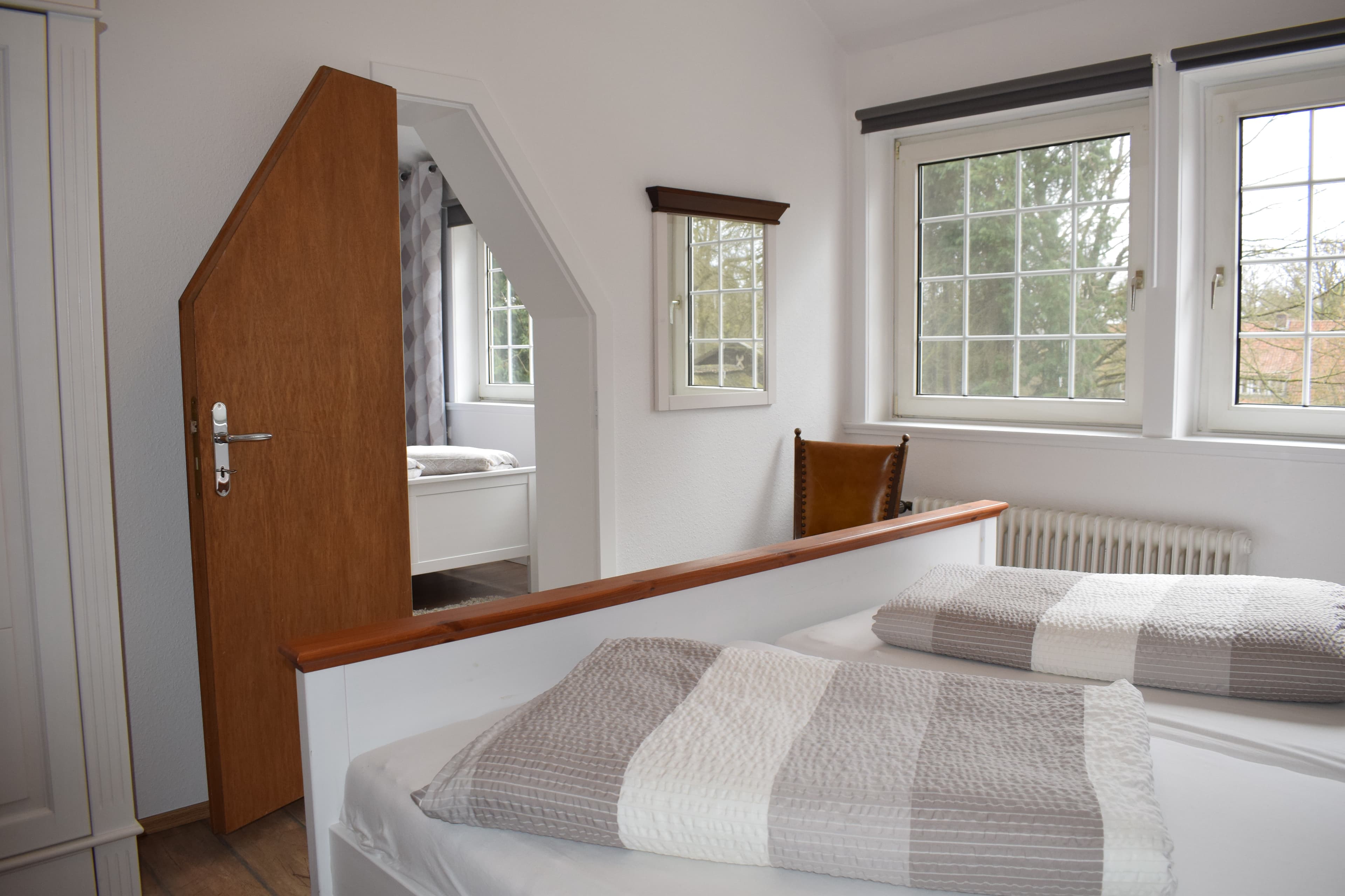 Schlafzimmer in der Ferienwohnung Garbers-Hof in Undeloh