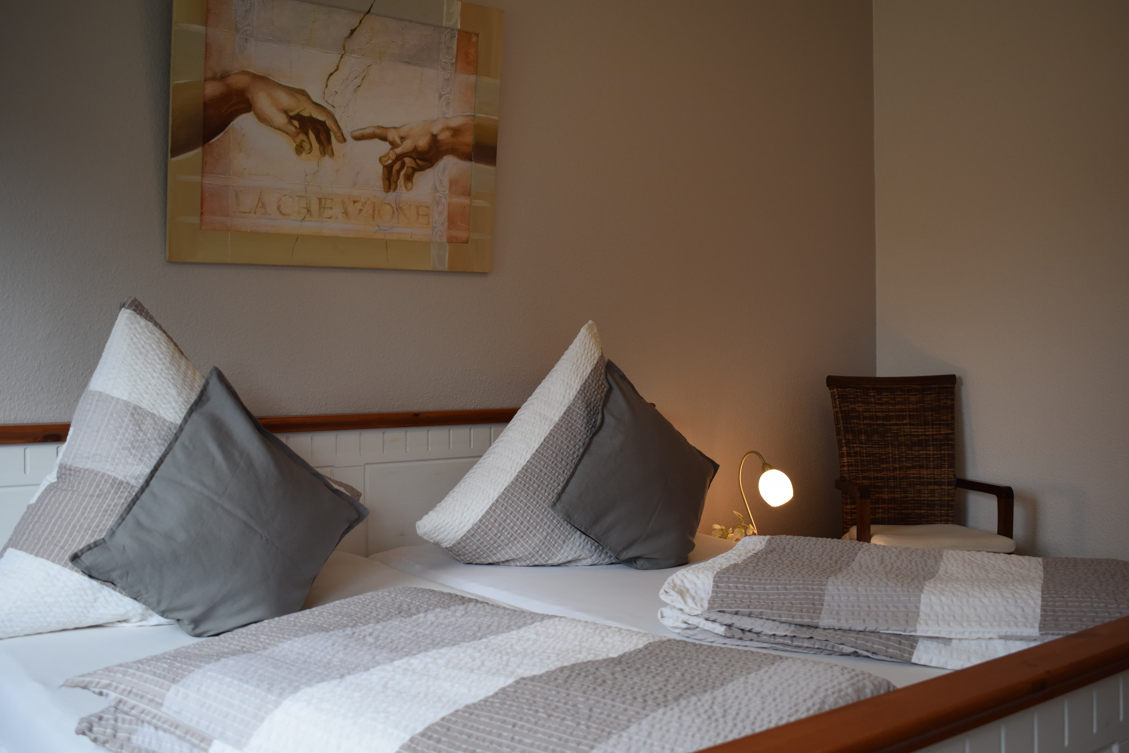 Schlafzimmer in der Ferienwohnung Garbers-Hof in Undeloh