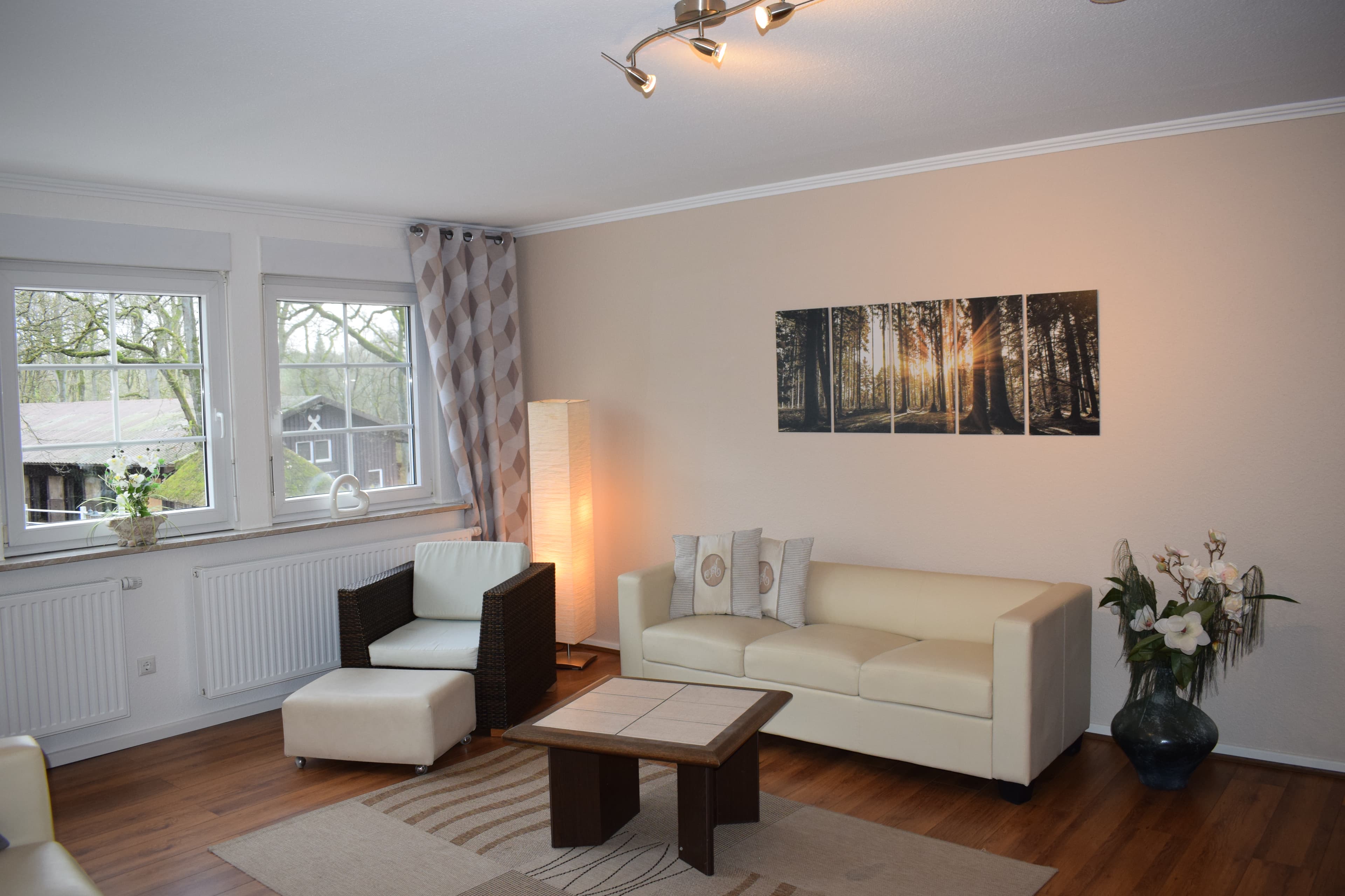 Wohnzimmer in der Ferienwohnung Garbers-Hof in Undeloh