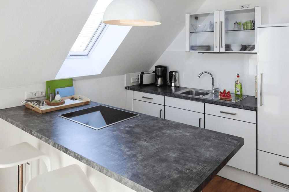 Küche in der Ferienwohnung 5 auf dem Schröderhof Unterlüß