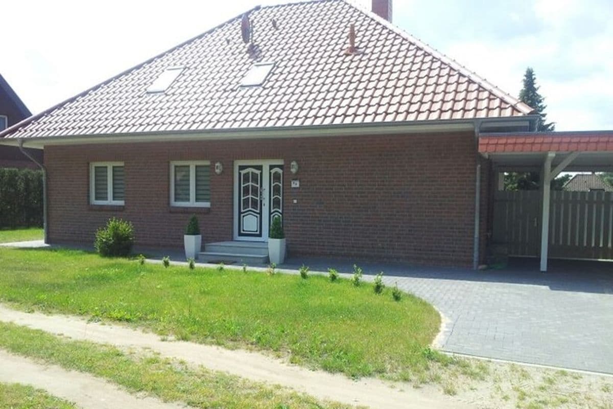 Außenansicht der Ferienwohnung am Bollweg in Westergellersen