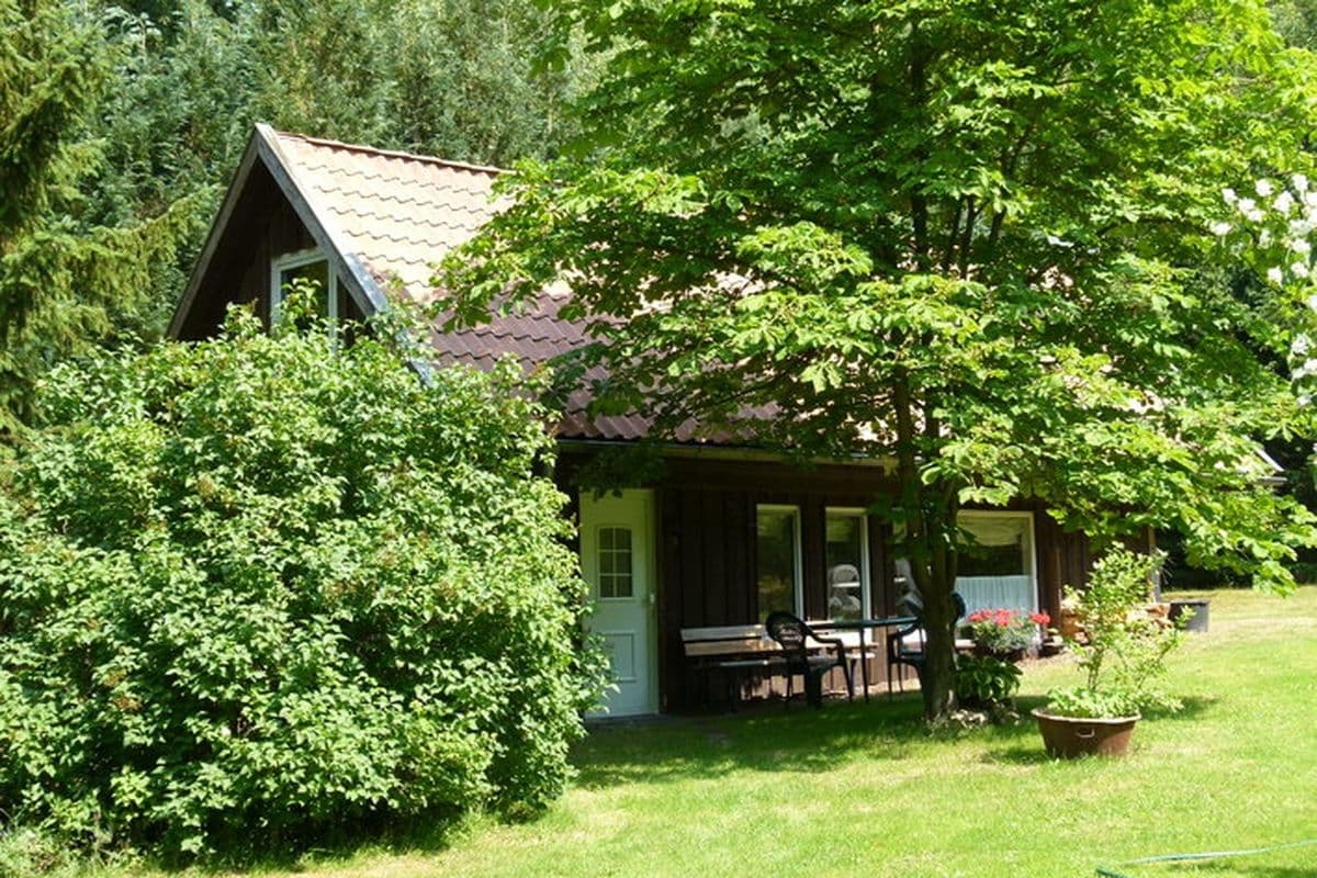 Außenansicht vom Ferienhaus Heesch in der südlichen Lüneburger Heide