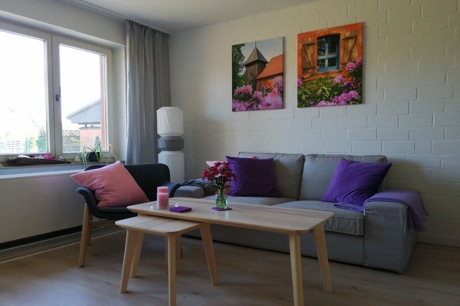 Wohnzimmer im Ferienhaus Waldburg Müden Örtze