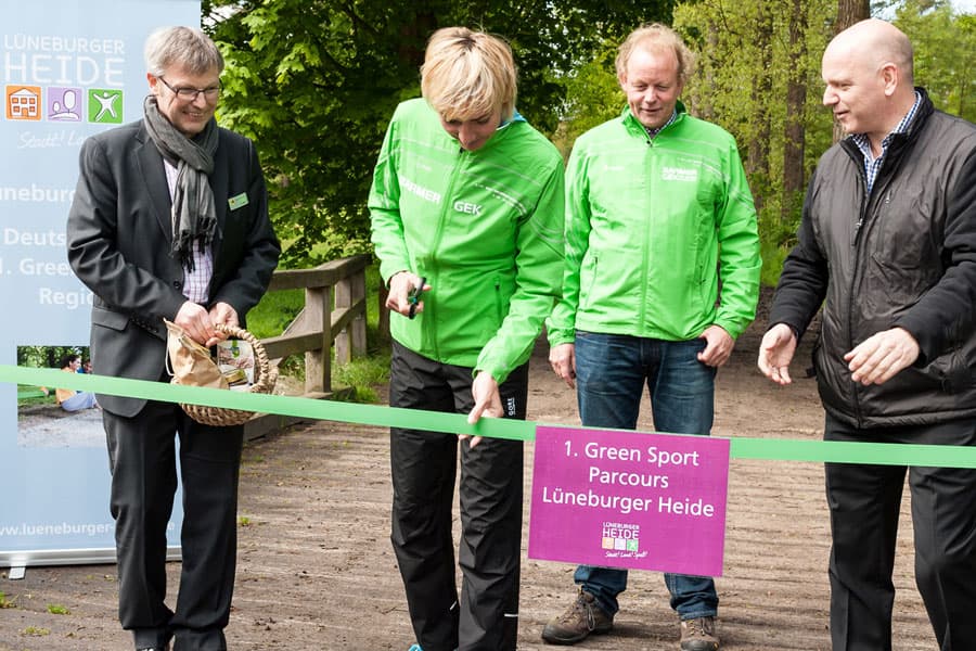 Heike Drechsler,Green Sport,Barmer,Barmer GEK,Lüneburger Heide,Wandern,