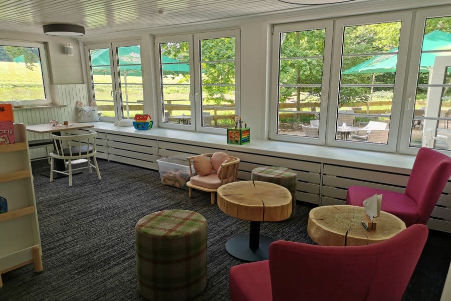 Kinderspielecke im Waldhuuske Café und Pension in Rosengarten