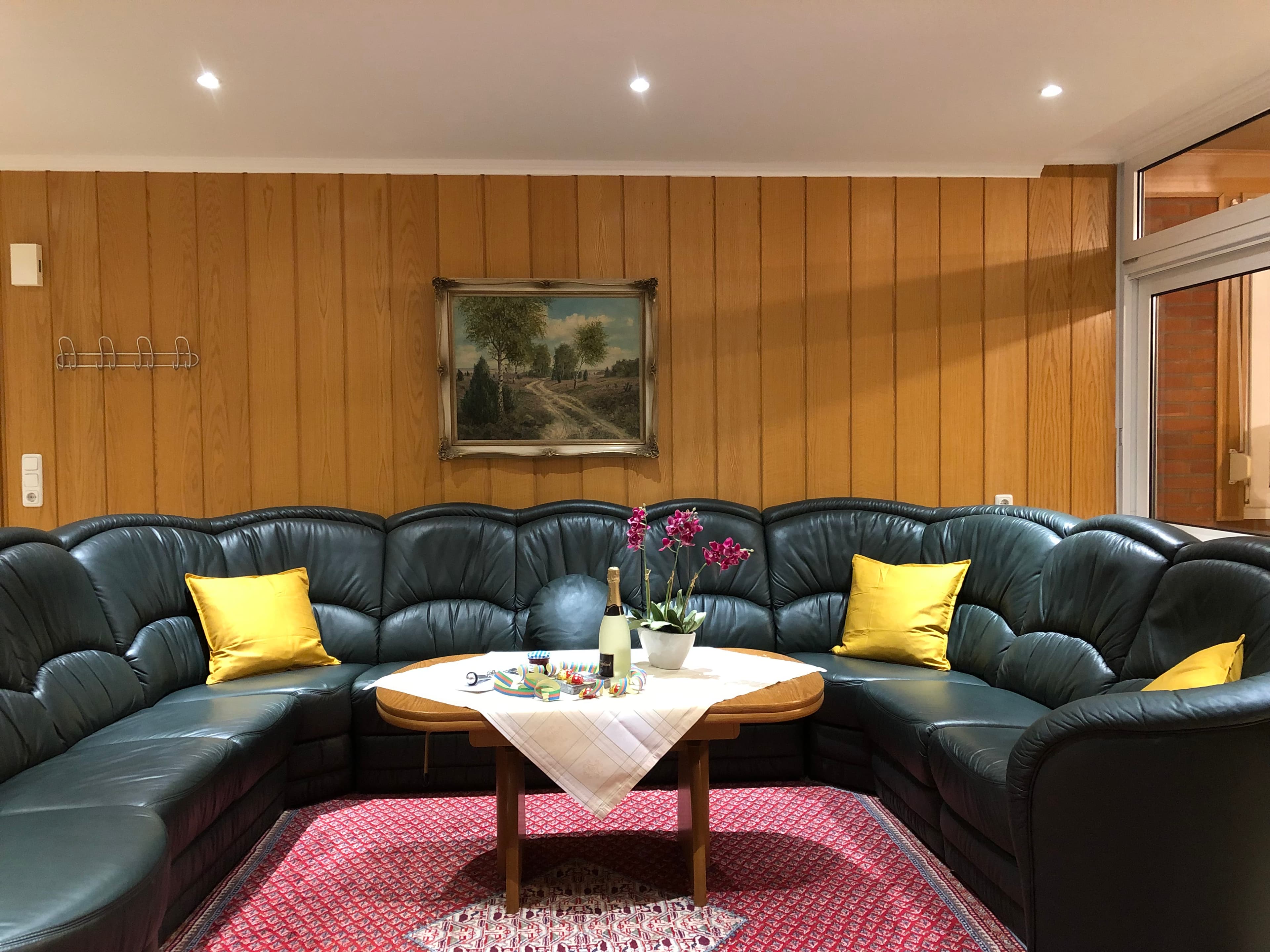 Wohnzimmer in Wohnung 5 der Heidhof Ferienwohnungen in Bispingen